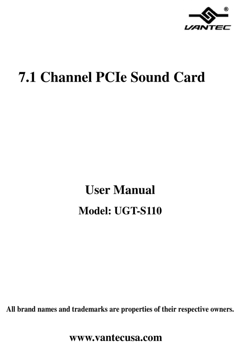 Vantec UGT-S110 user manual