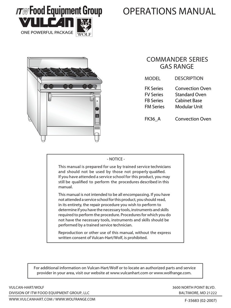 Vulcan-Hart COMMANDER SERIES User manual