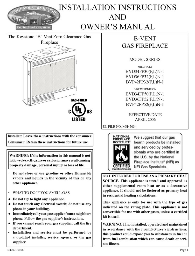 White Mountain BVD34FP30FN-1 Quick start guide