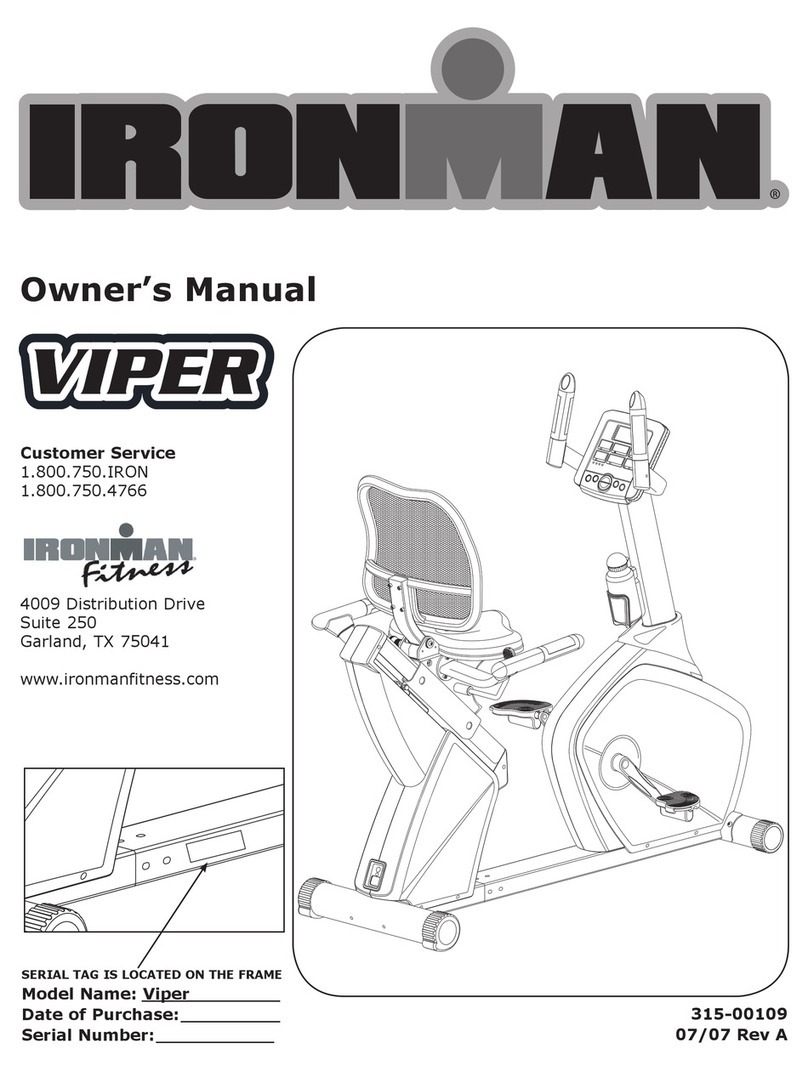 Ironman Fitness Viper 315-00109 owner's manual