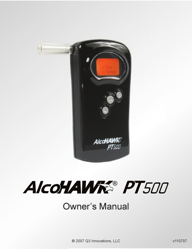 Alcohawk PT500 owner's manual
