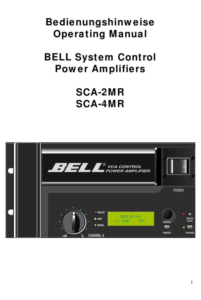 Bell SCA-2MR operating manual