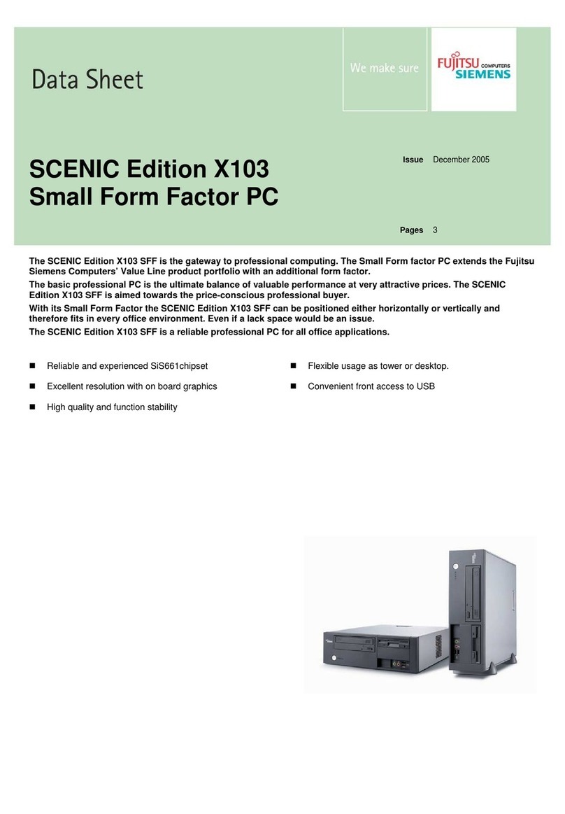 Fujitsu Siemens Computers SCENIC Edition X103 User manual