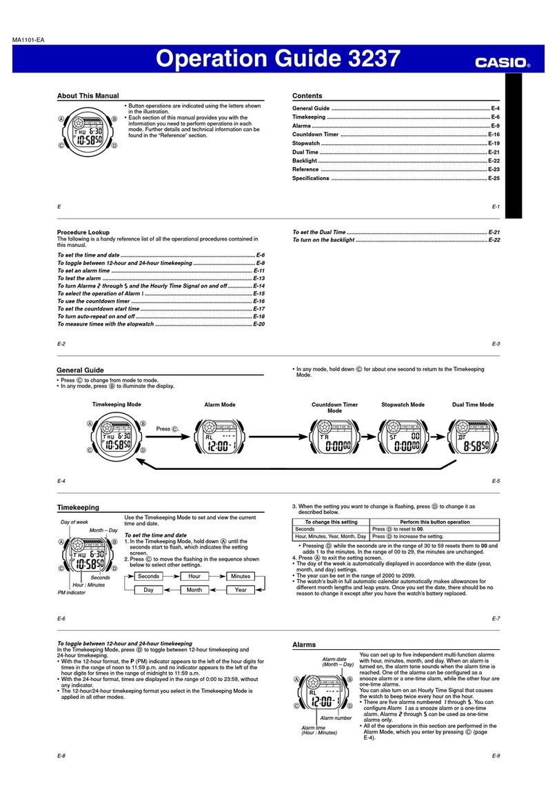 Casio 3237 User manual