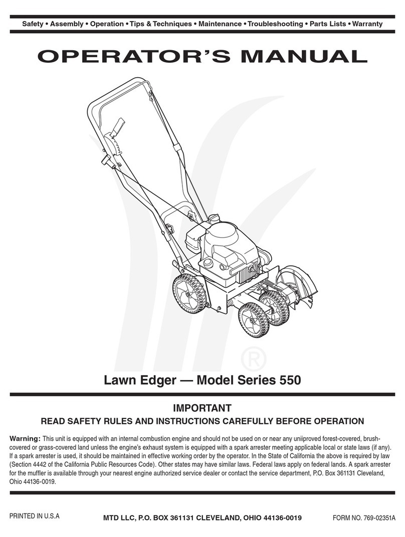 MTD 550 Series User manual