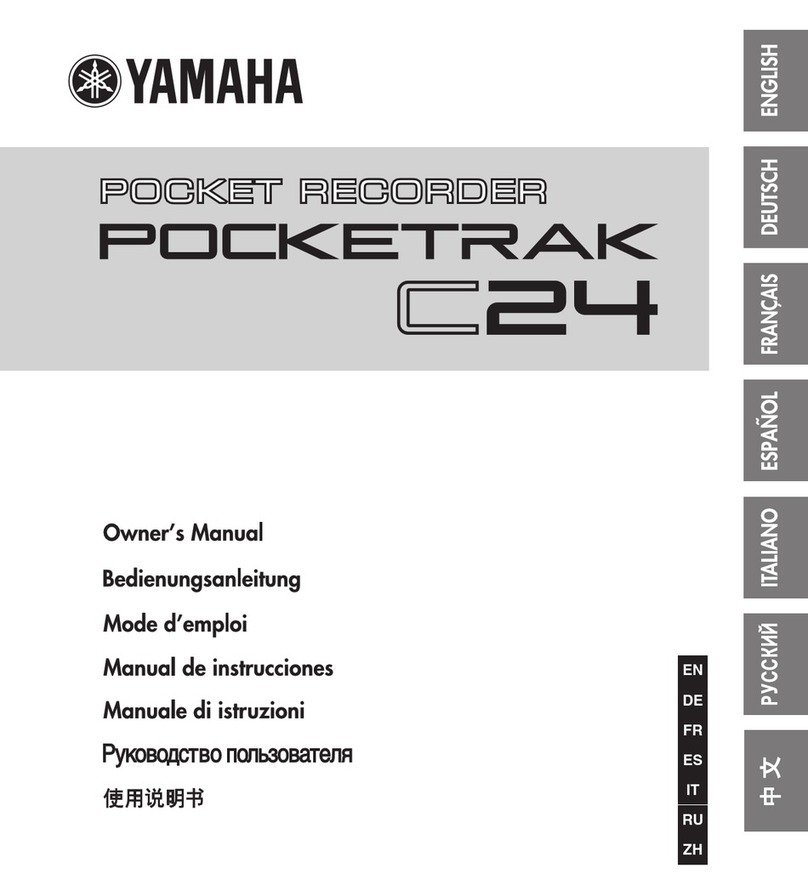 Yamaha Pocketrack C24 Quick start guide Yamaha Pocketrack C24 Quick start guide