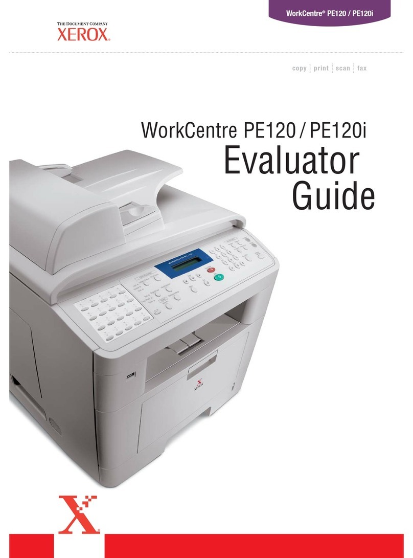 Xerox WorkCentre PE120 User manual