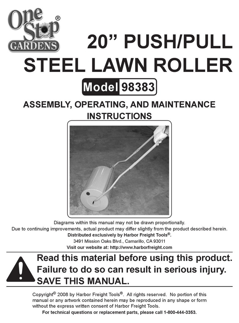 One Stop Gardens 98383 Assembly, operating, and maintenance  instructions