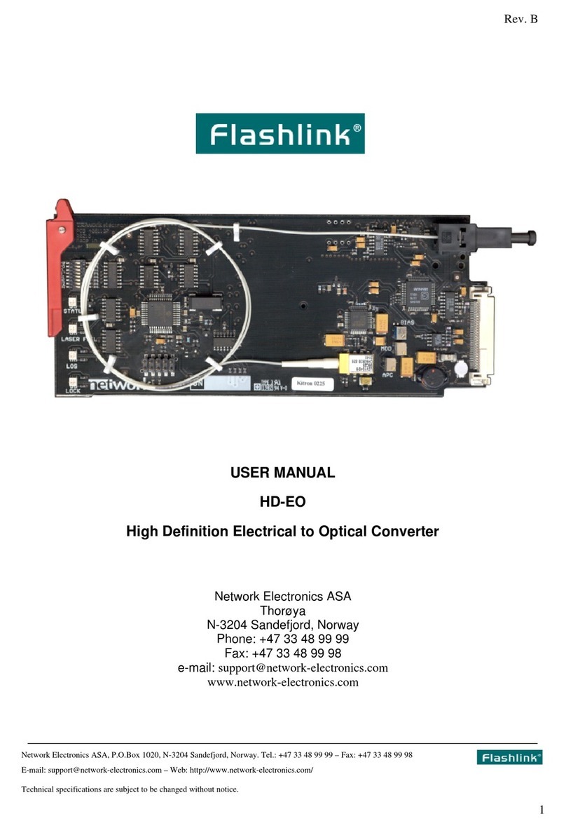 Network Electronics HD-EO User manual Network Electronics HD-EO User manual
