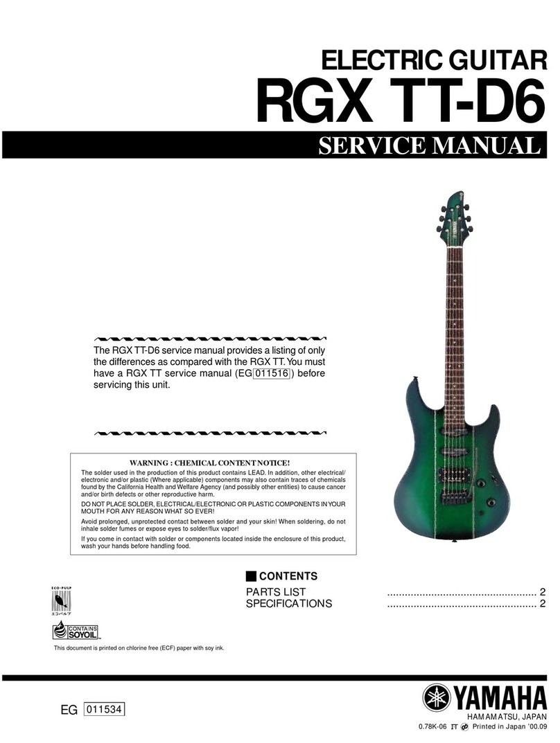 Yamaha RGX TT-D6 Service manual