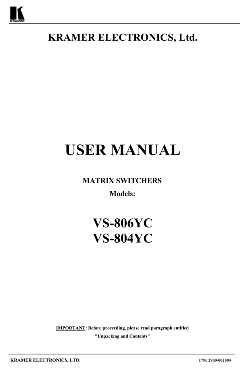 Kramer VS-806YC User manual