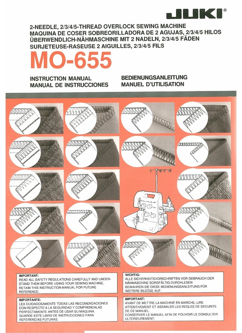 JUKI MO-655 instruction manual