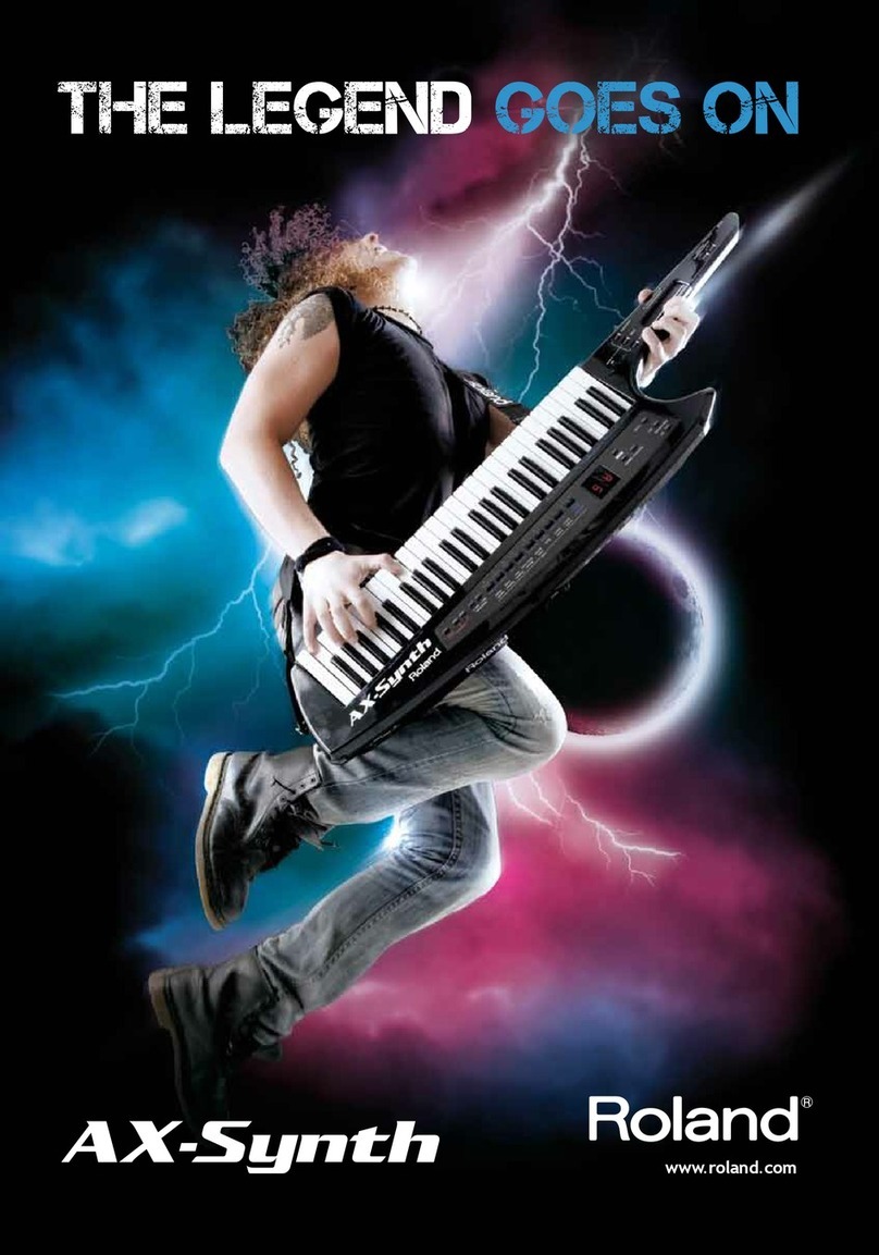 Roland AX-Synth User manual