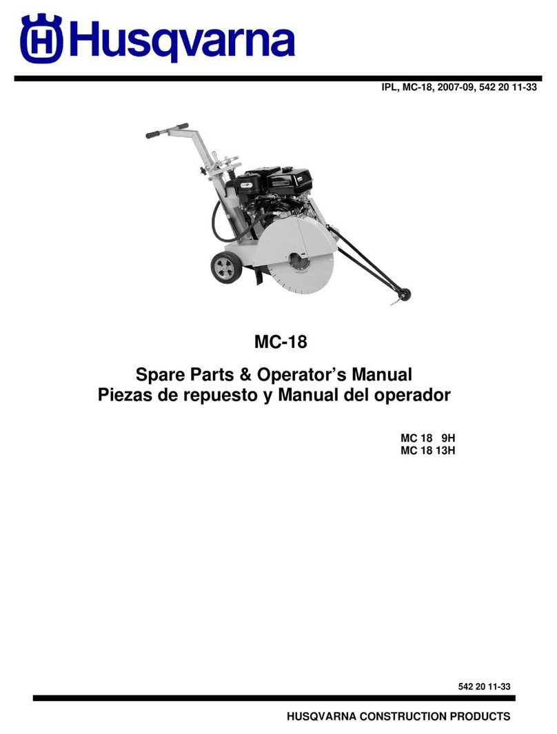 Husqvarna MC 18 9H Spare parts & operator's manual