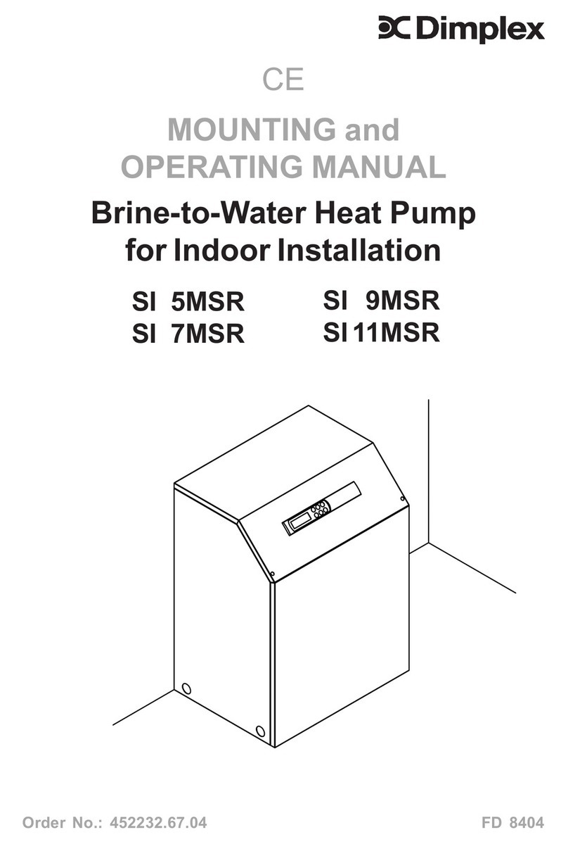 Dimplex SI 9MSR Mounting and operating manual