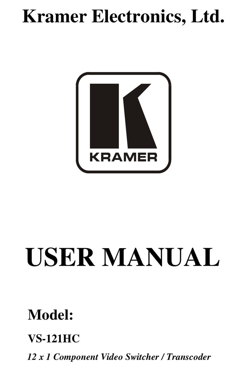 Kramer VS-121HC User manual
