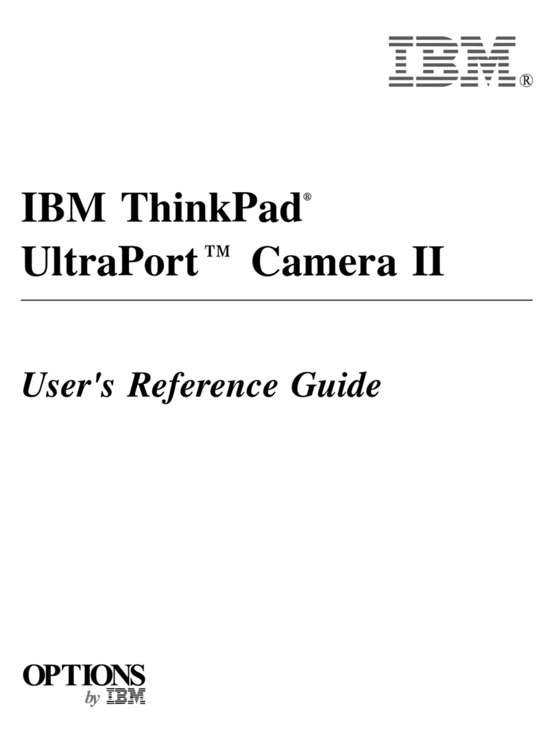 IBM ThinkPad UltraPort Camera II User reference guide