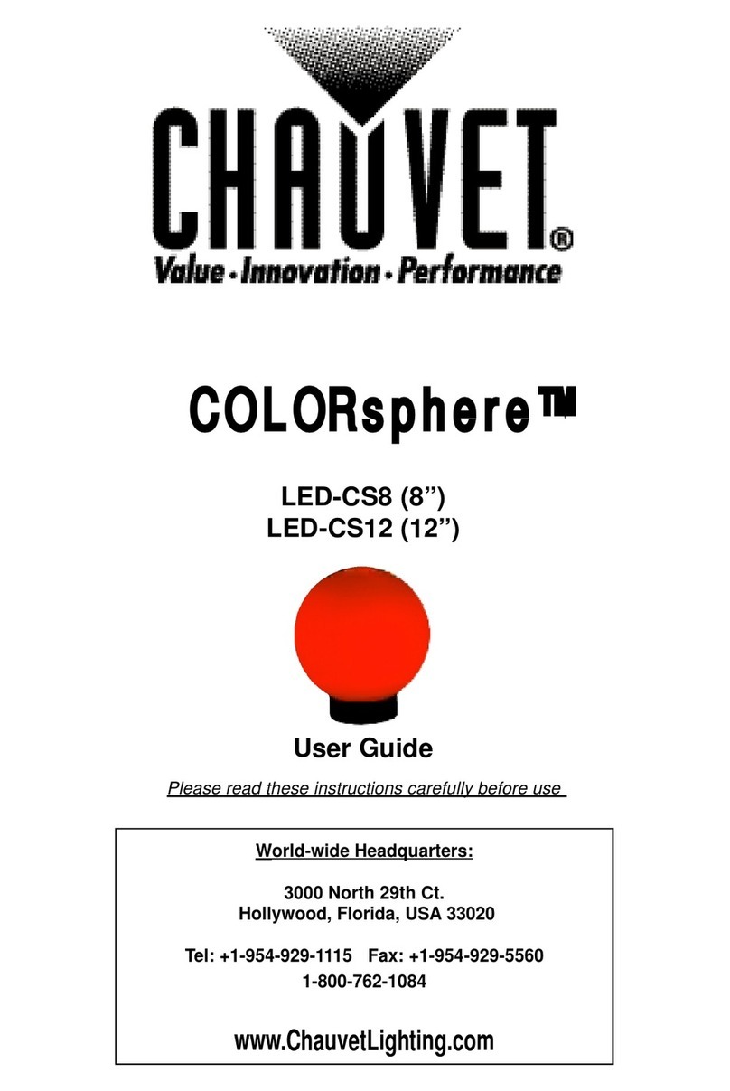 Chauvet COLORsphere LED-CS8 User manual