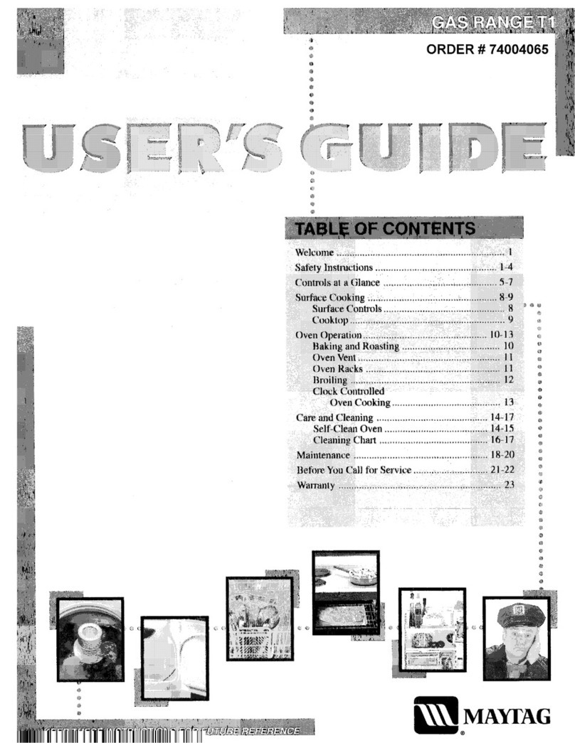 Maytag MGR5770 User manual