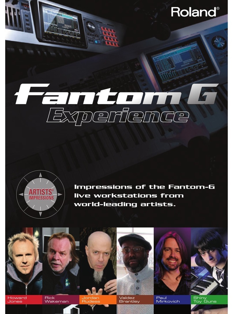 Roland Fantom G6 User manual