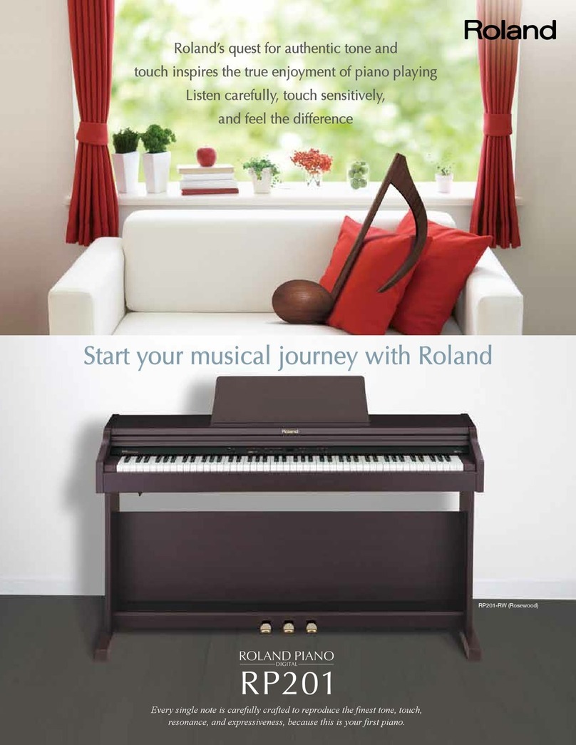 Roland RP201 User manual