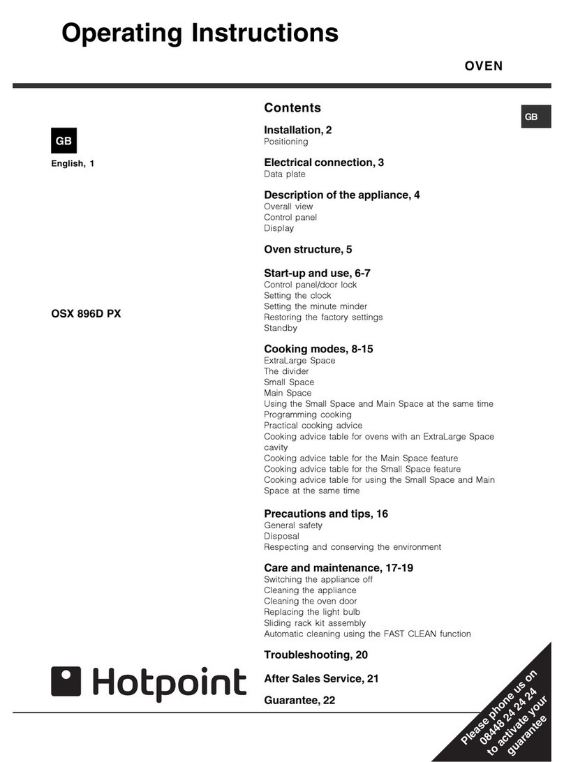 Hotpoint OSX 896D PX S User manual