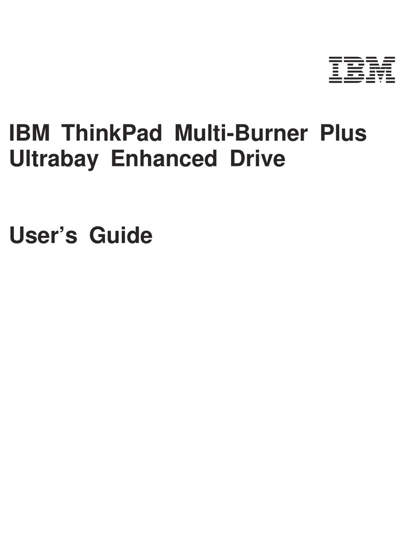 IBM IBM ThinkPad Multi-Burner PlusUltrabay Enhanced... User manual