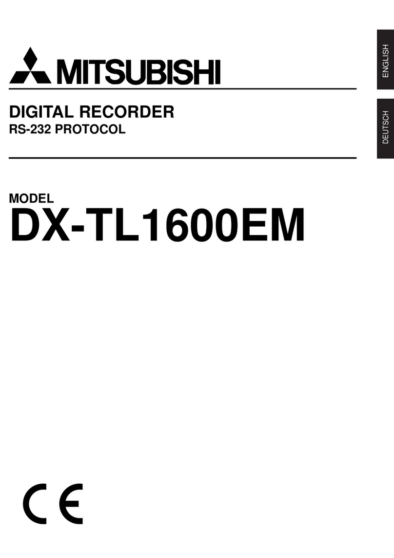 Mitsubishi DX-TL1600EM User manual