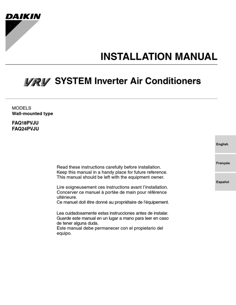 Daikin SkyAir FAQ18PVJU User manual Daikin SkyAir FAQ18PVJU User manual