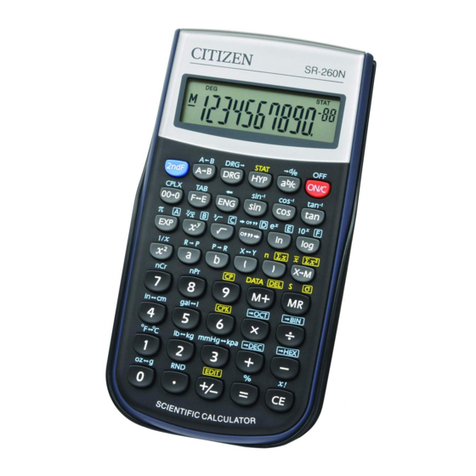 Citizen SR-260N instruction manual