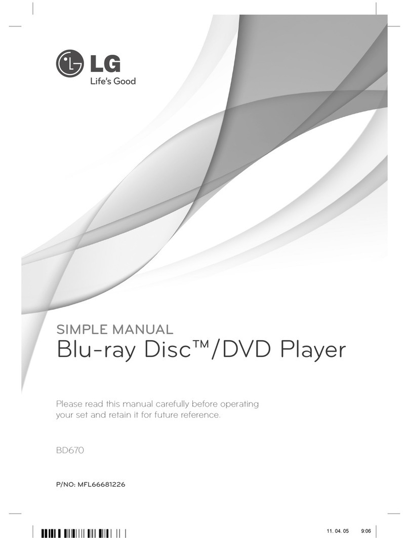 LG BD670 Specification sheet