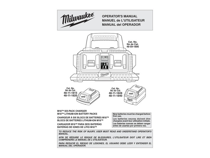 Milwaukee 48-11-1815 Operator's manual Milwaukee 48-11-1815 Operator's manual