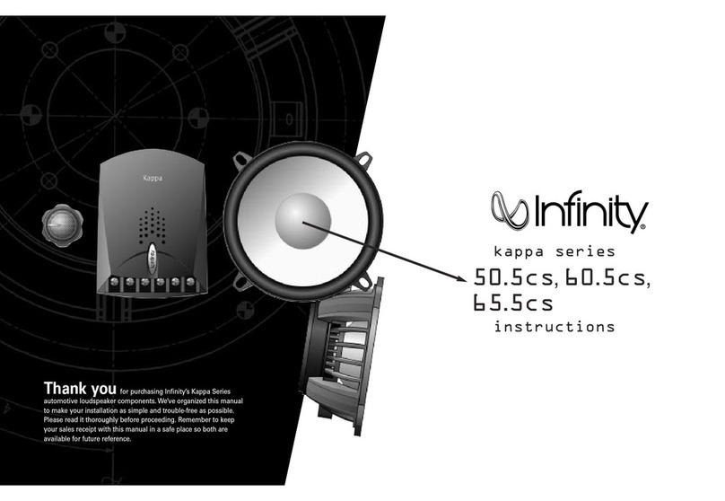 Infinity 50.5cs User manual