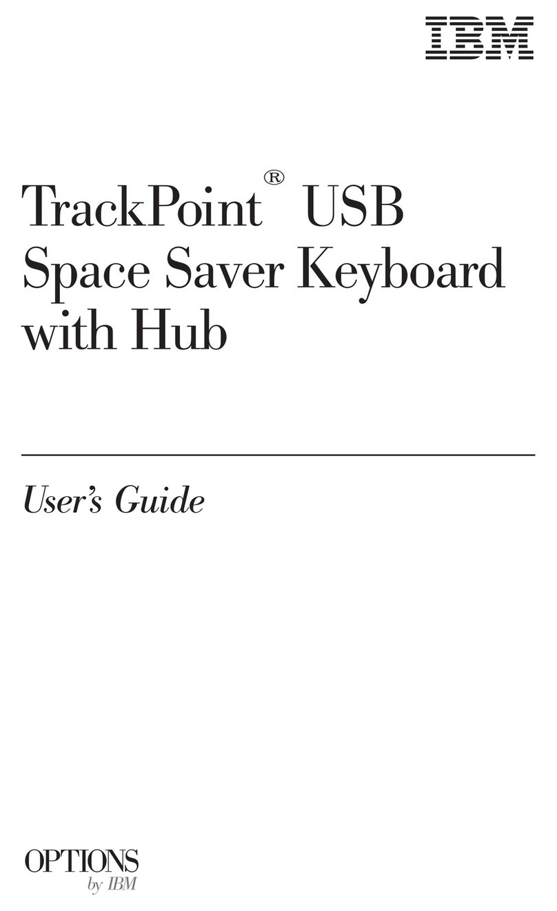 IBM TrackPoint USB Space Saver Keyboardwith Hub User manual