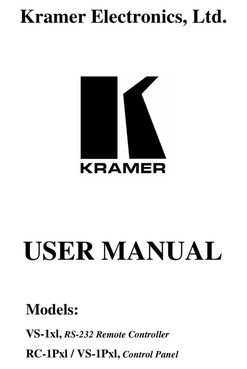 Kramer VS-1xl User manual