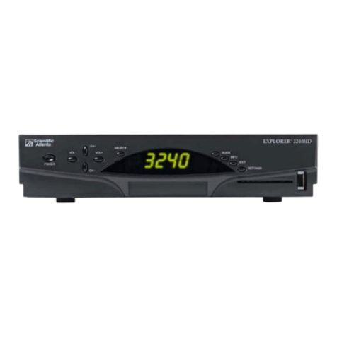 Scientific Atlanta Explorer 3240HD User manual Scientific Atlanta Explorer 3240HD User manual