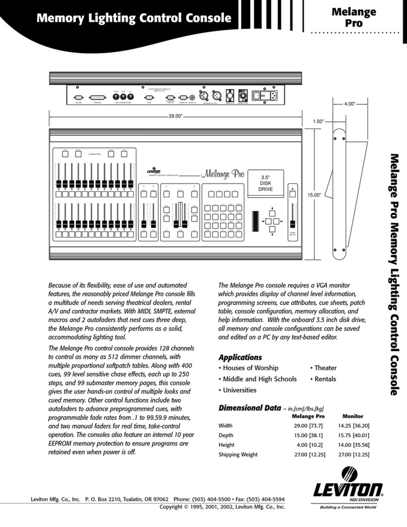 Leviton Melange Pro quick guide