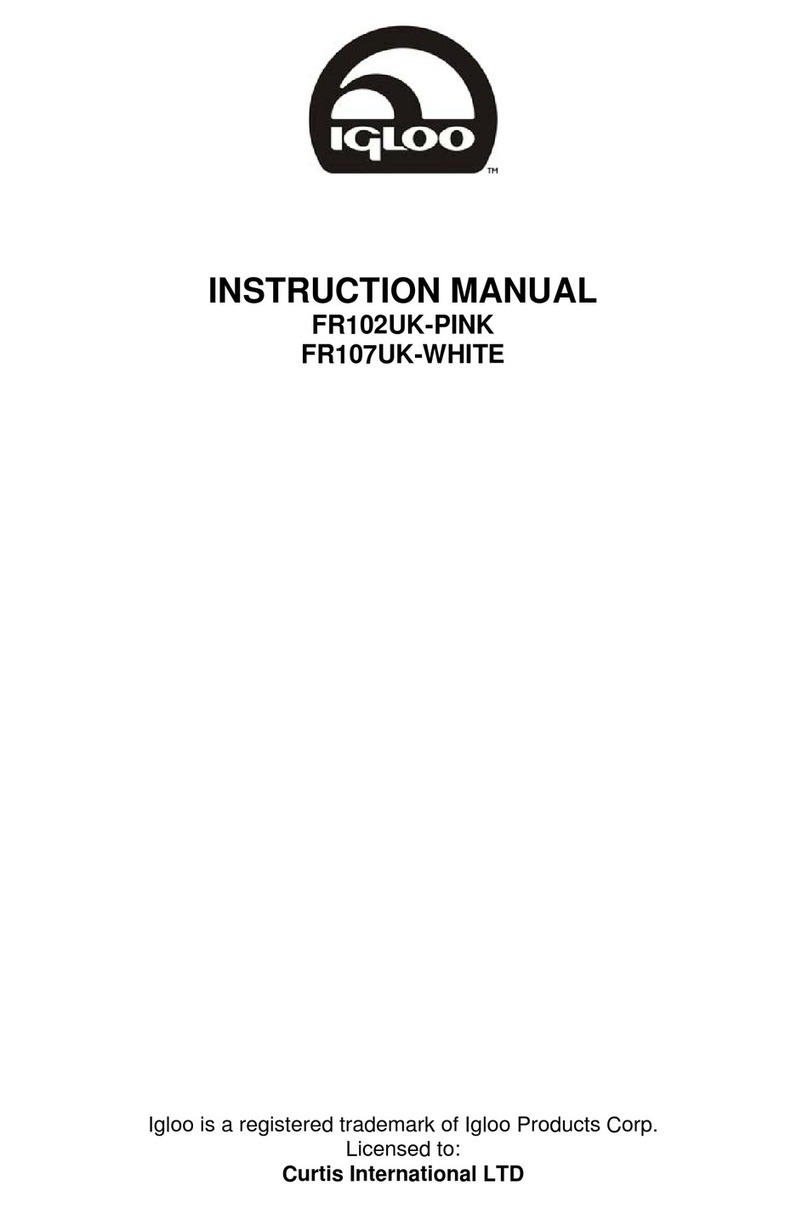 Igloo FR102UK instruction manual