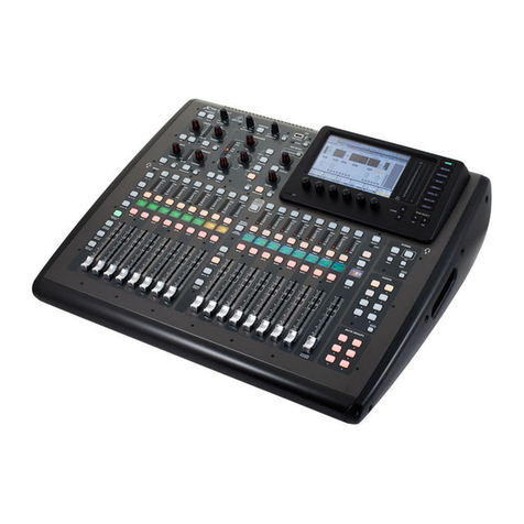 Behringer X32 DIGITAL MIXER quick start guide