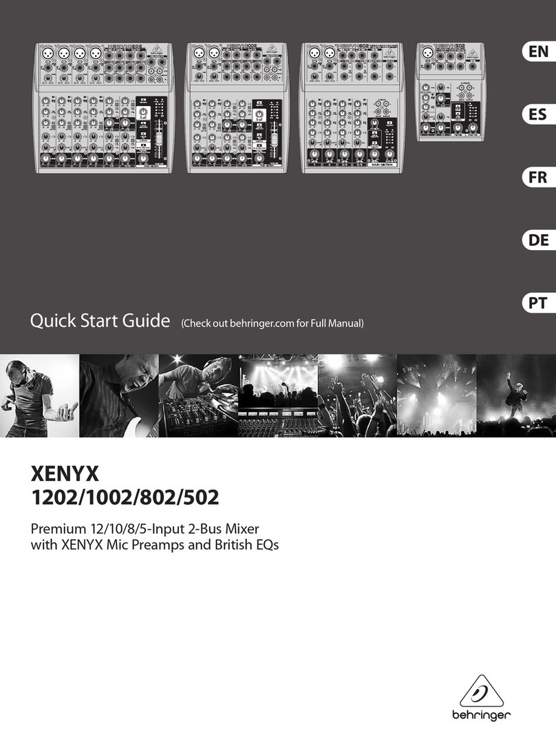 Behringer XENYX 1002 User manual