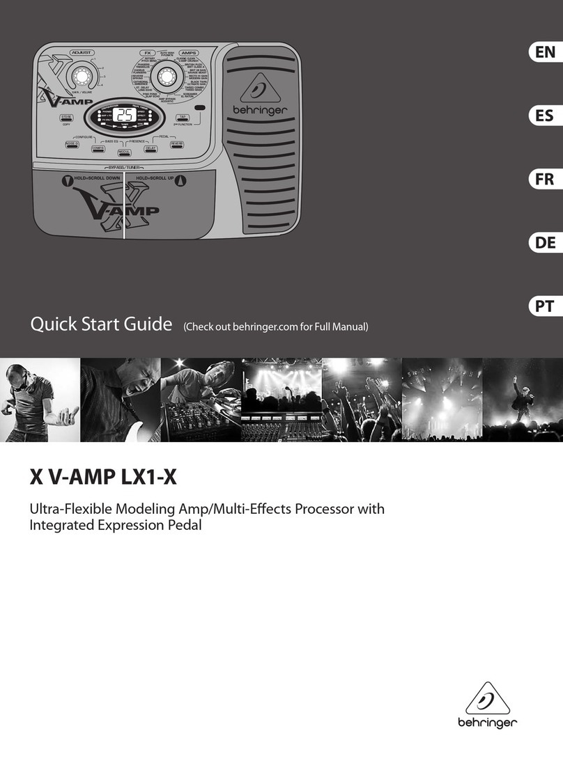 Behringer X V-AMP LX1-X User manual