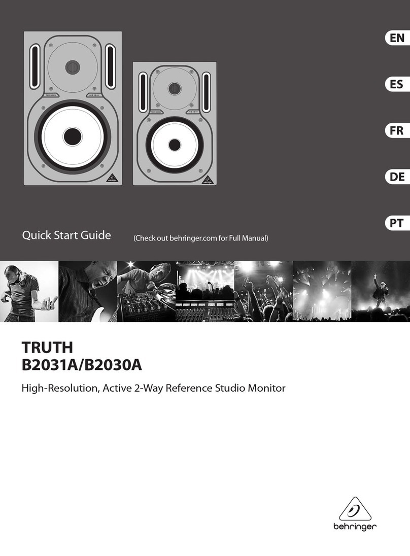 Behringer TRUTH B2031A User manual