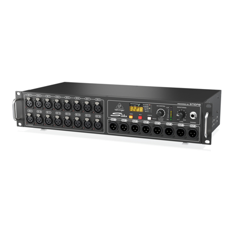Behringer Digital Snake S16 User manual