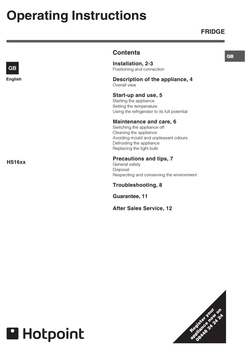 Hotpoint HS16 Series User manual