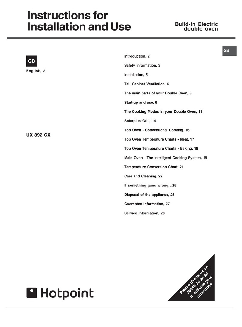 Hotpoint UX 892 CX User manual