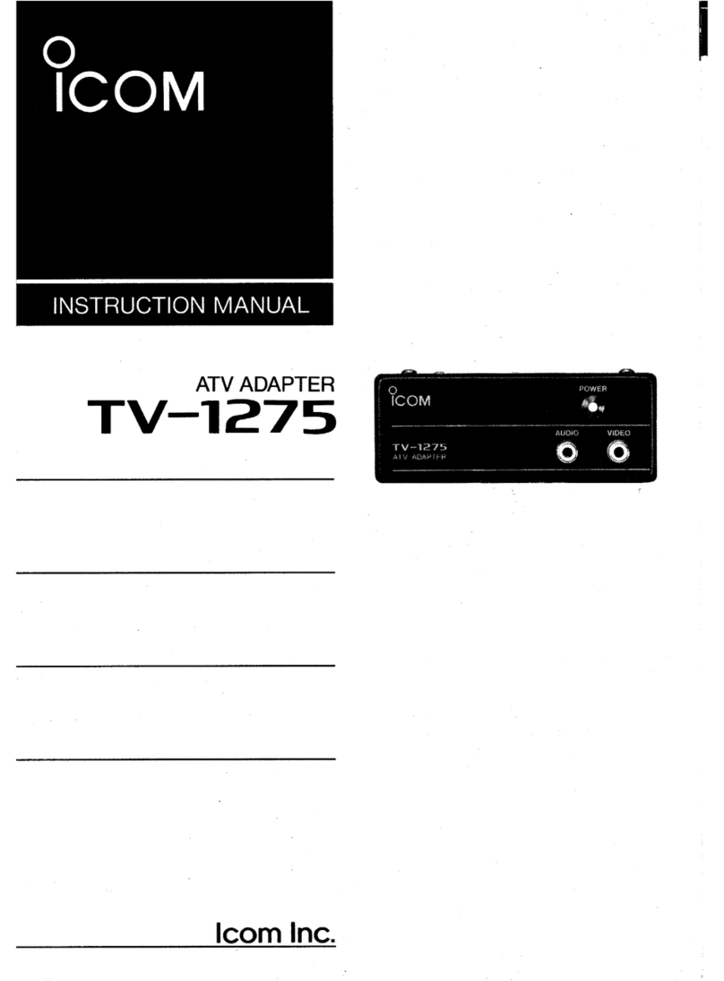 Icom TV-1275 instruction manual