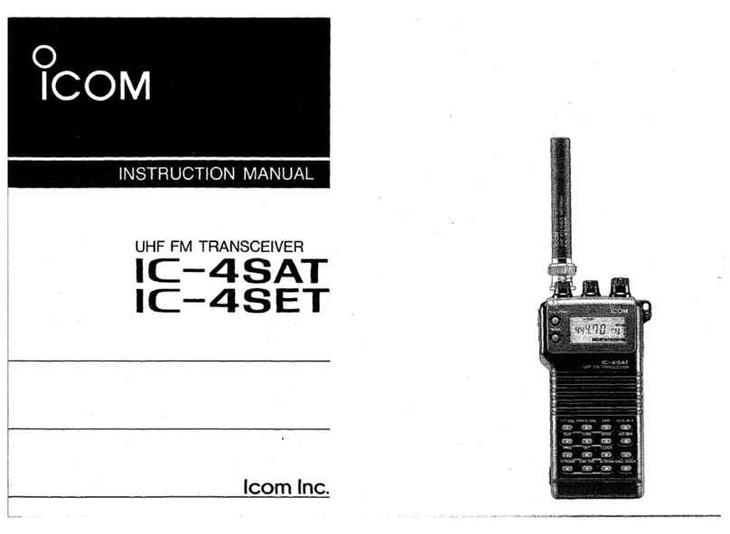 Icom IC-4SAT User manual