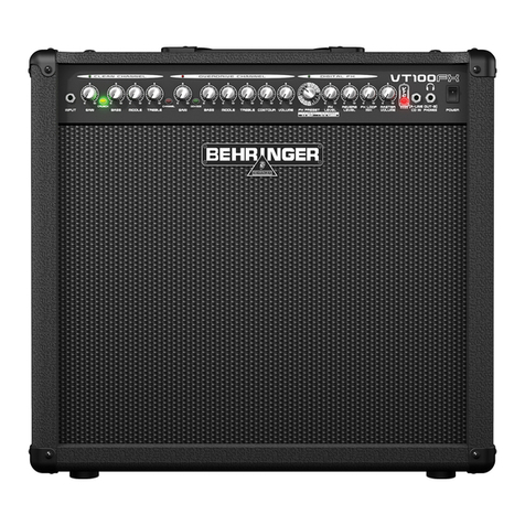 Behringer VIRTUBE VT250FX quick start guide