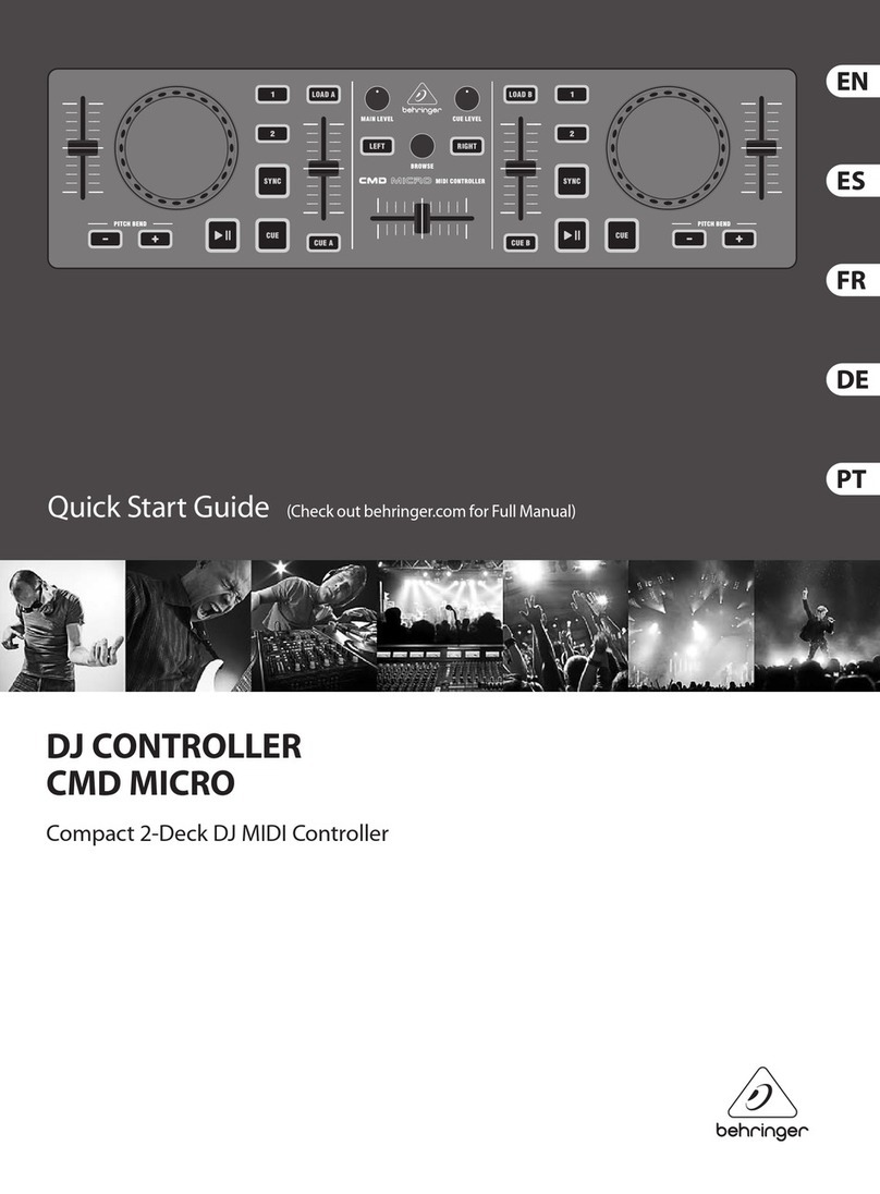 Behringer CMD Micro quick start guide
