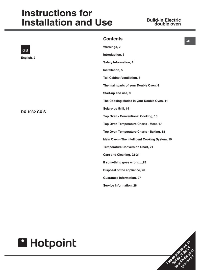 Hotpoint DX 1032 CX S User manual
